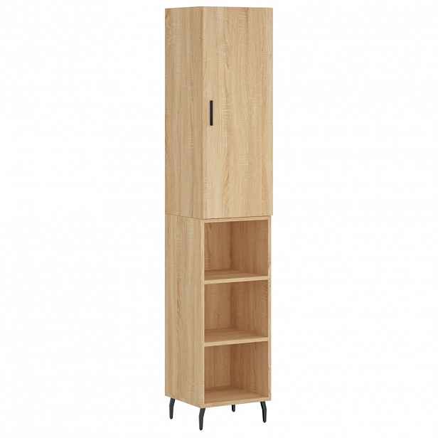 vidaXL Skříň highboard dub sonoma 34,5 x 34 x 180 cm kompozitní dřevo