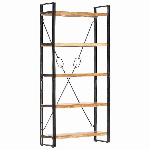 vidaXL Knihovna s 5 policemi 90x30x180 cm masivní akáciové dřevo