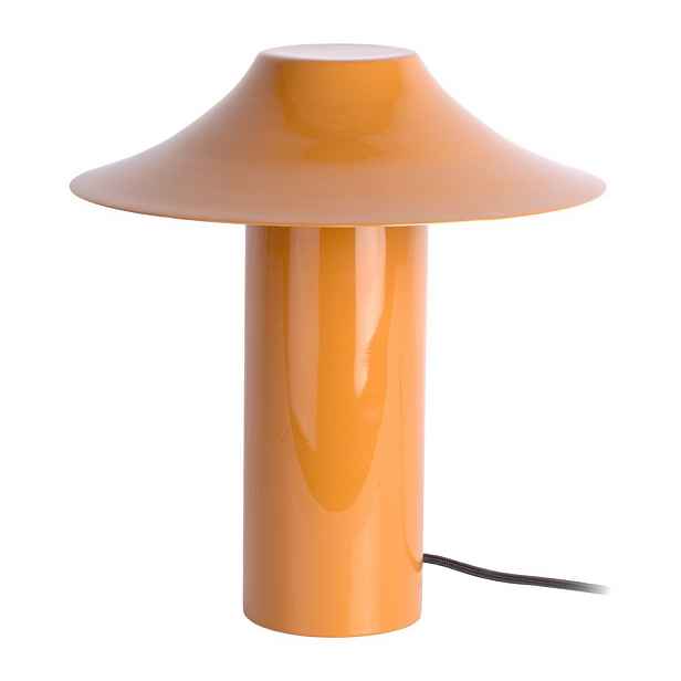 Oranžová kovová stolní lampa (výška 32 cm) Catania Trapeze – Leitmotiv