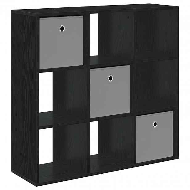 vidaXL Servírovací skříň Černý dub 88,5 x 29 x 84,5 cm