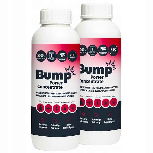 Bump Power Concentrate Postřik proti komárům a klíšťatům, mravencům, pavoukům 2x1L