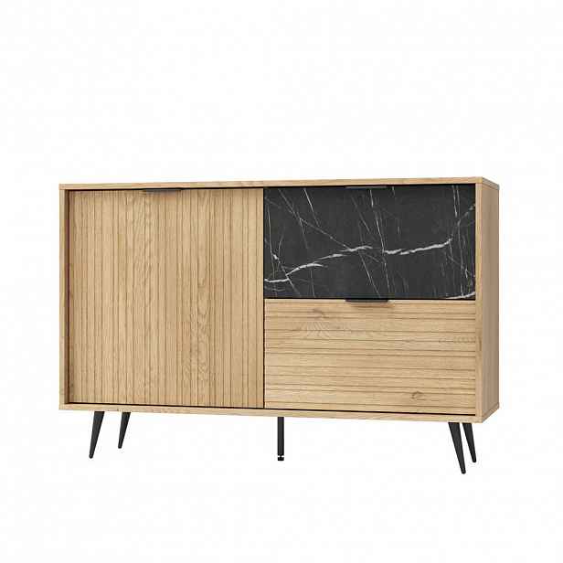 Petits-meubles SIDEBOARD Luka Dřevo a černá