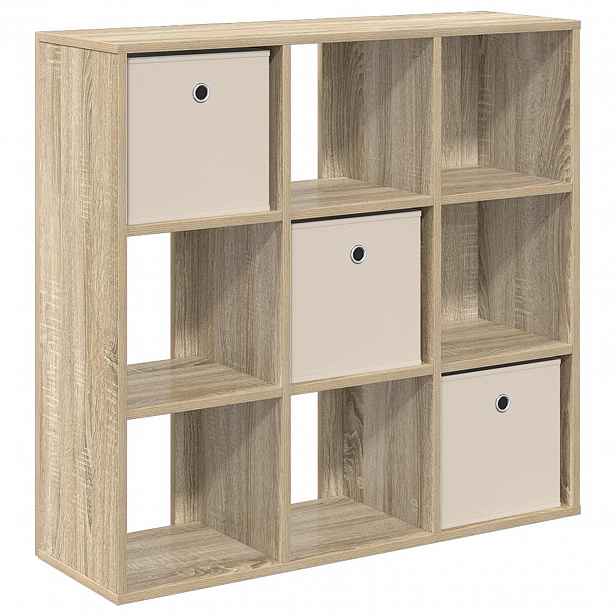 vidaXL Servírovací skříň Sonoma dub 88,5 x 29 x 84,5 cm