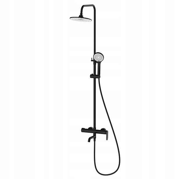 Sprchový set Lunepo Avapax Černá Matná Ø225 mm ADLU6313H1
