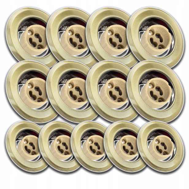 13x Kulaté Stropní Svítidlo Pod Omítku Zásuvka Konektor Žárovky GU10