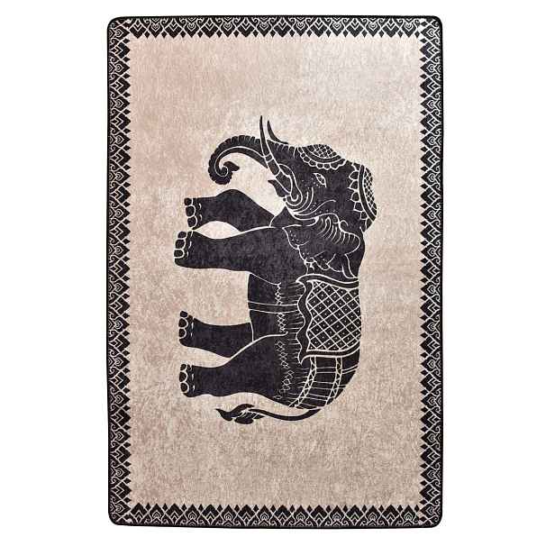 Conceptum Hypnose Koberec Elephant 80x200 cm béžový/černý