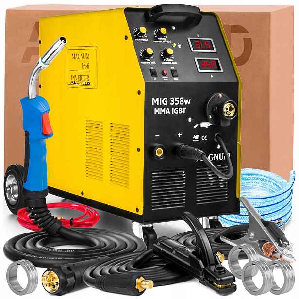 Poloautomatický Magnum Mig 358W 400V 350A Svařování Oceli A Hliníku