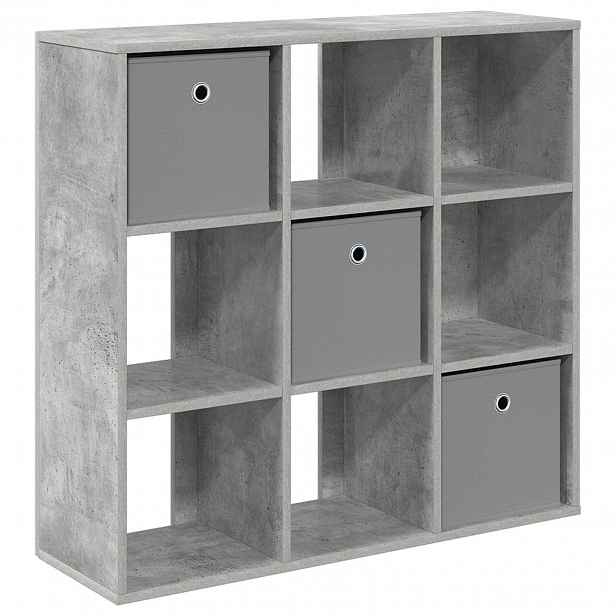 vidaXL Servírovací skříň Betonově šedá 88,5 x 29 x 84,5 cm