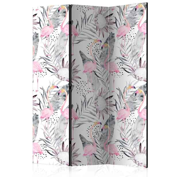 Paraván Flamingos and Twigs Dekorhome