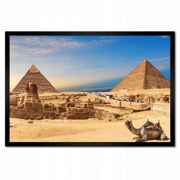 Plakáty v rámu 60x40 Panorama na pyramidy