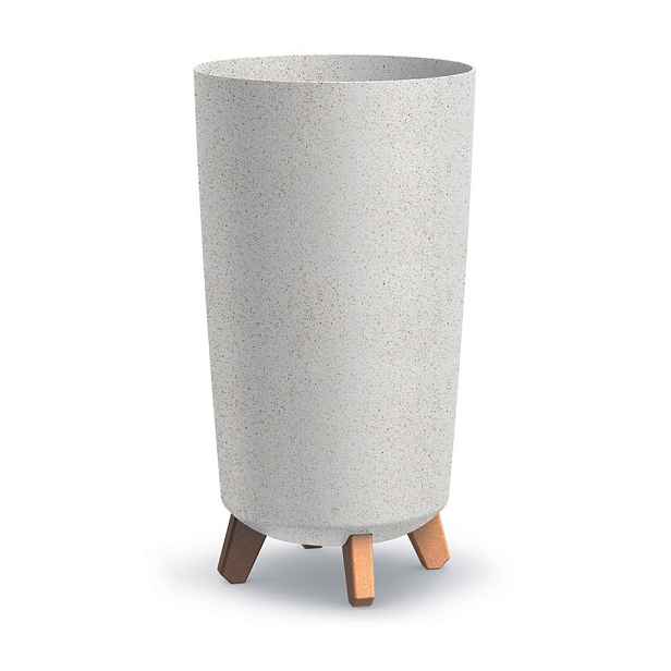 Prosperplast Vysoký květináč GRACIE TUBA SLIMECO bílý, varianta 19,5 cm