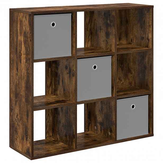 vidaXL Servírovací skříň Kouřový dub 88,5 x 29 x 84,5 cm