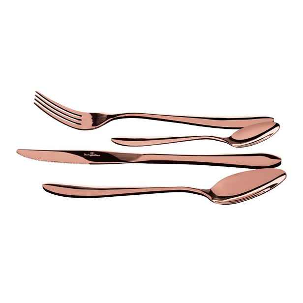 BERLINGERHAUS Sada cestovních příborů nerez 4 ks Rose Gold Collection BH-3083
