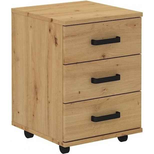 FALCO Pojízdný kancelářský kontejner Matylda 40 cm dub Artisan