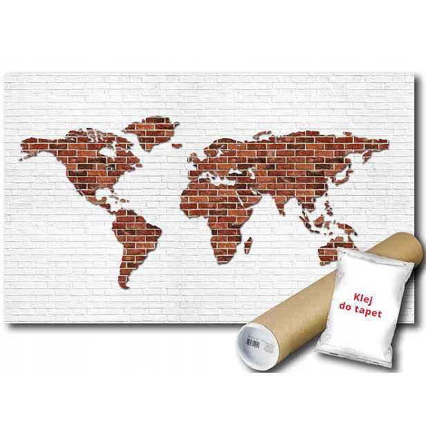 Fototapeta Cihla Mapa Zdi 6G V4 254x184 F2853