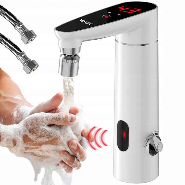 Průtokový Ohřívač Vody S Bezdotykovým Senzorem 3000W Vayox – Baterie Kohoutek