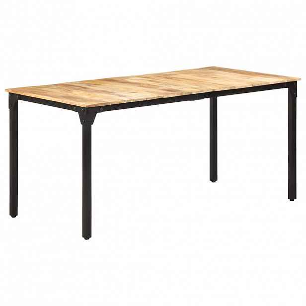 vidaXL Jídelní stůl 160 x 80 x 76 cm hrubé mangovníkové dřevo