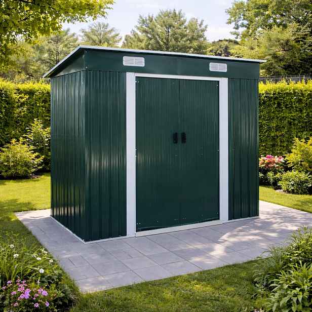 Zahradní domek BestBerg BBSH-407GR / 2,8 m² / 130 x 213 x 191 cm / zelená