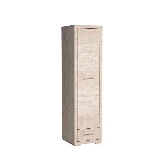 MASSENO ŠATNÍ SKŘÍŇ S OTOČNÝMI DVEŘMI SALERNO, 49/192/54 cm 1dveřová, dekor dub