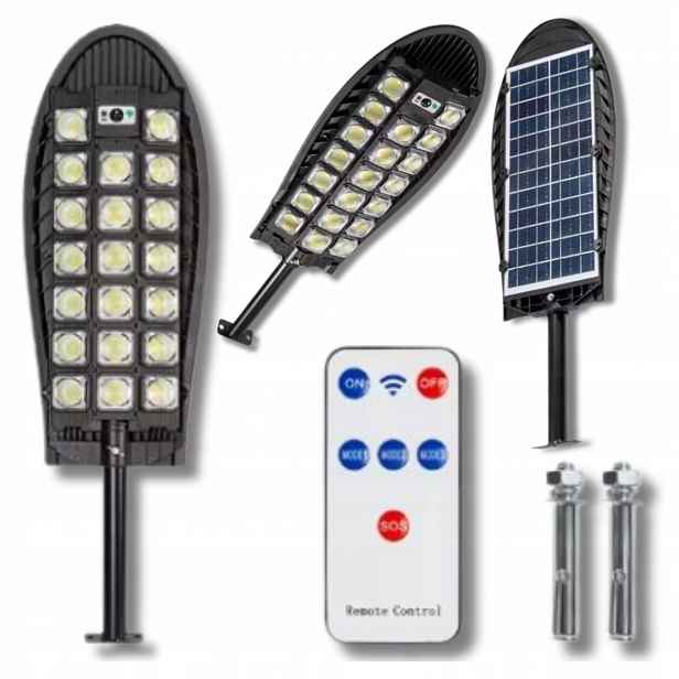 Solární Lampa Silná pouliční lampa Ovladač Snímač pohybu soumraku Led