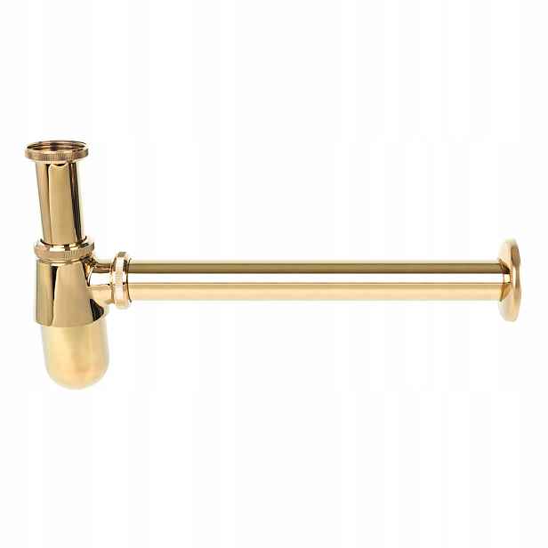 Umyvadlový sifon Kuchinox 32 mm zlatý.