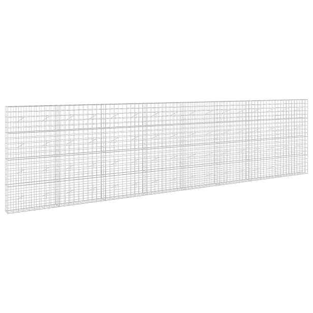 vidaXL Gabion s drátem 5 mm a síťkou 10x10 cm 800x20x200 cm