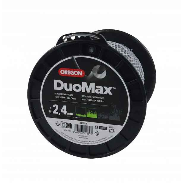 Žací struna Oregon DuoMax 2,4 mm x 180 m vyztužená