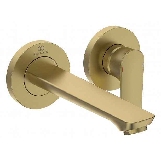 Ideal Standard Connect Air - Umyvadlová baterie pod omítku, 2-otvorová instalace, Brushed Gold A7029A2