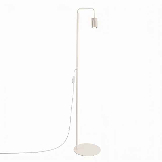 Minimalistická stojací lampa tuba Karbon 1 béžová Sollux