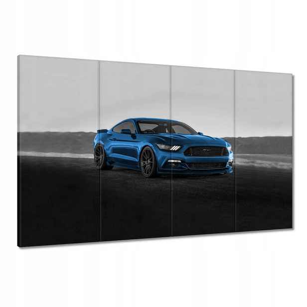 Obrazy 120x80 Modrý Ford Mustang
