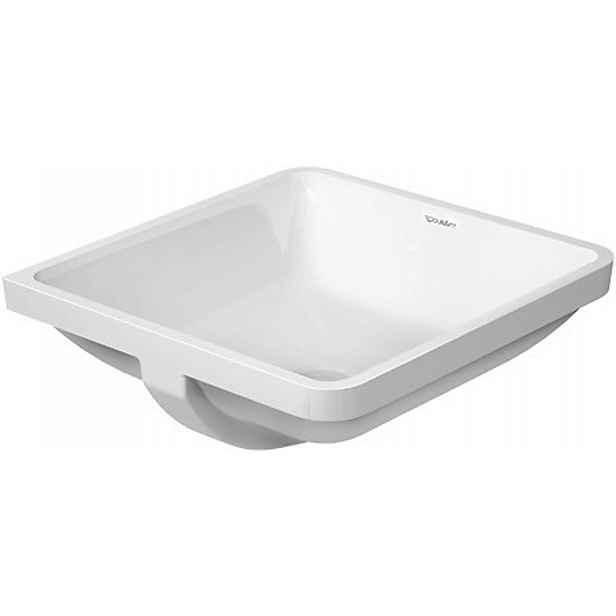 Duravit Starck 3 - Umyvadlo vestavné 43x43 cm, bez otvoru pro baterii, bílá 0305430000