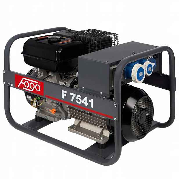 Jednofázový přenosný generátor Fogo F7541 6,2 kW benzín