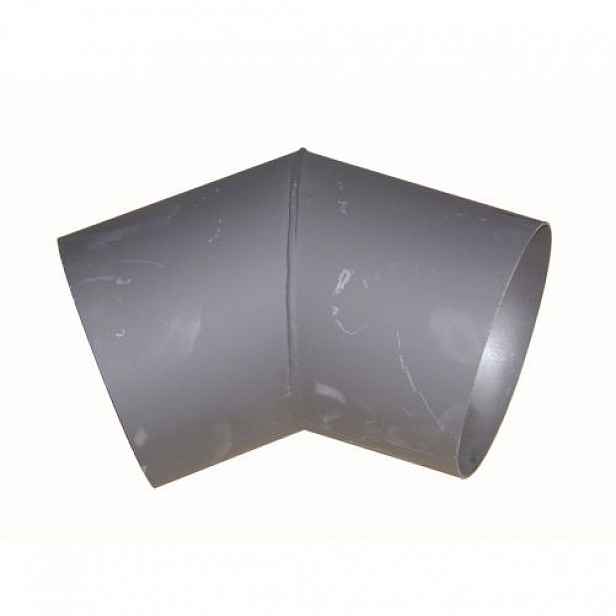 Koleno kouřové 125 mm/45°, silnostěnné 1,5 mm, černé MA654400