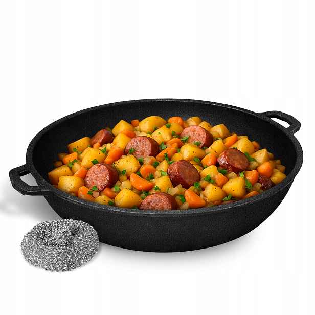Litinová Pánev Maysternya Pevná, Těžká Indukční, Velká 32 CM