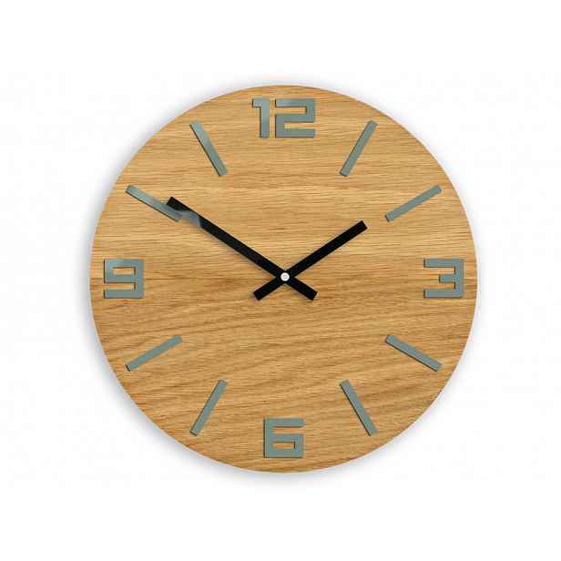 Nástěnné hodiny Dub Grey čas Diy dřevěné hodiny