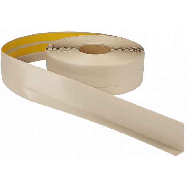 Pvc Podlahová Lišta 50x20 mm Béžová 15 m Elastická gumová soklová