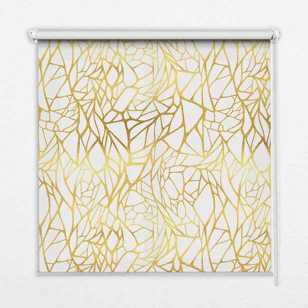 TULUP VNITŘNÍ roleta - okenní roleta - roleta - 70x140 cm - Žlutý vzor