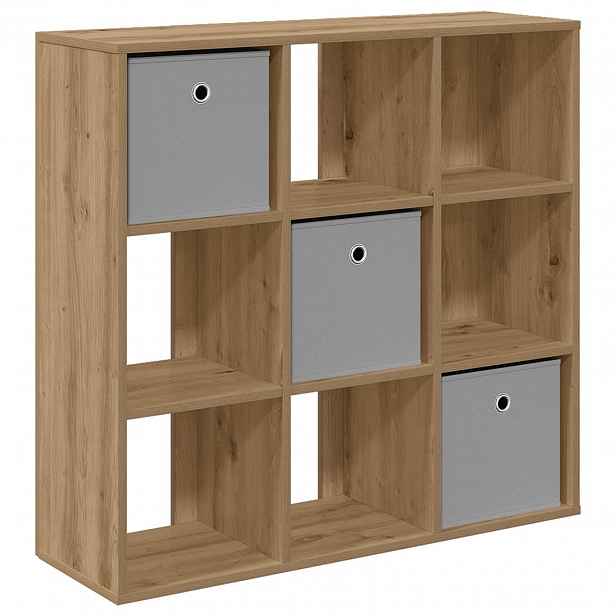 vidaXL Servírovací skříň Artisanový dub 88,5 x 29 x 84,5 cm