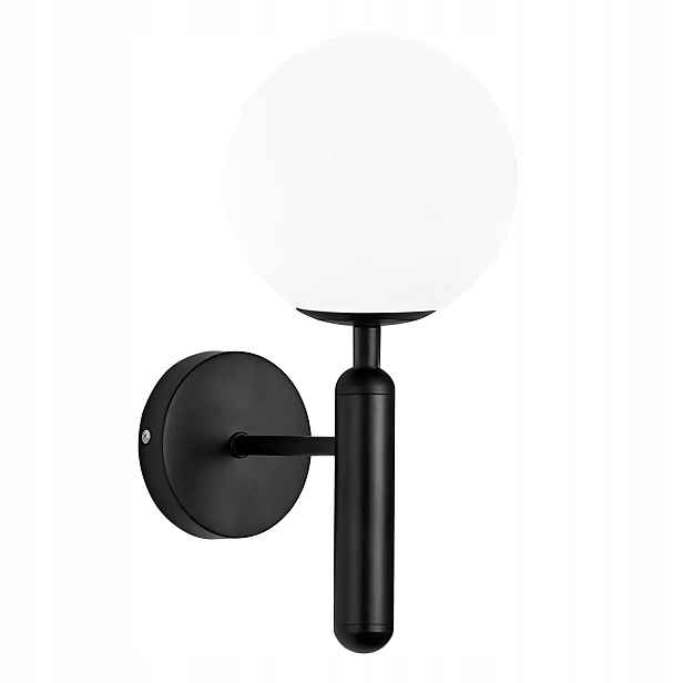 Nástěnné svítidlo černé, minimalistické, bílé, v moderním loftovém stylu