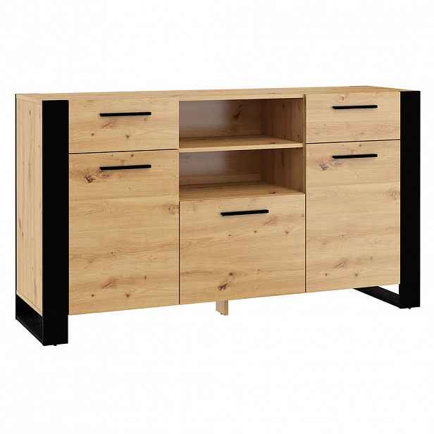 Petits-meubles SIDEBOARD Nouka Dřevo a černá