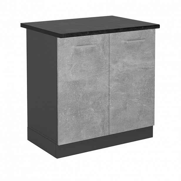 Vicco SKŘÍŇKA POD DŘEZ R-Line Beton 80 cm , PD Antracit