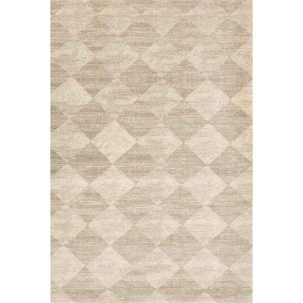 Béžový vlněný koberec 160x240 cm Agnus Checkered – Agnella