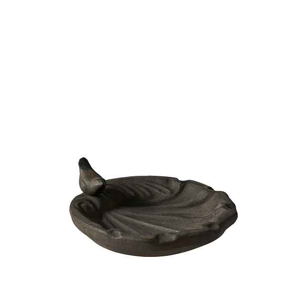 Dekorační pítko s ptáčkem průměr 33 cm Wikholm Form - tmavě hnědé