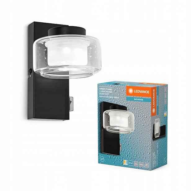 Nástěnná Led koupelnová lampa 5.5W 350lm Cct Černá IP44 Obris Ledvance