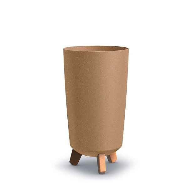 Prosperplast Vysoký květináč GRACIE TUBA SLIMECO přírodní, varianta 23,9 cm
