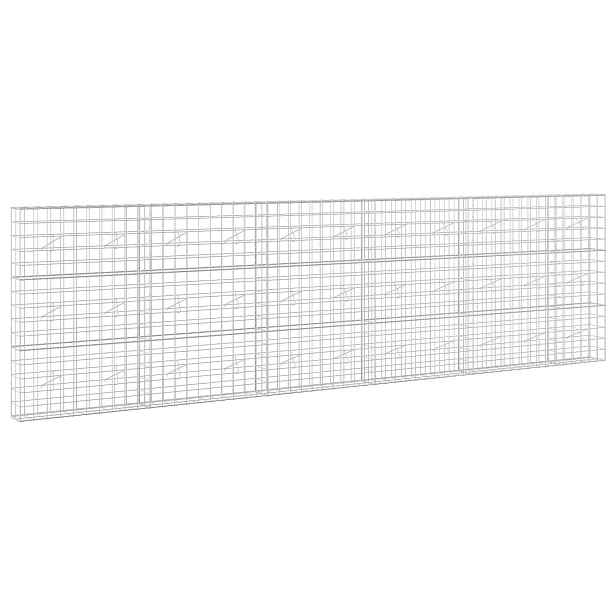 vidaXL Gabion s drátem 5 mm a síťkou 10x10 cm 550x20x150 cm