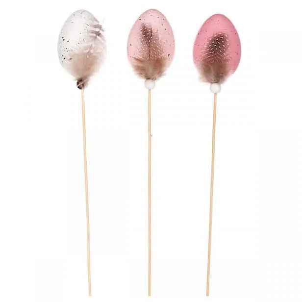 Autronic Vajíčko plastové - zápich(6ks) VEL7004 PINK