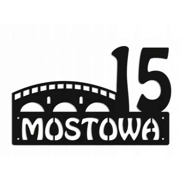 Číslo Na Dům 48 cm Tabule Adresa Ocel 2 mm Grafika 5746