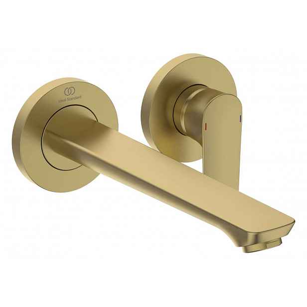 Ideal Standard Connect Air - Umyvadlová baterie pod omítku, 2-otvorová instalace, Brushed Gold A7009A2