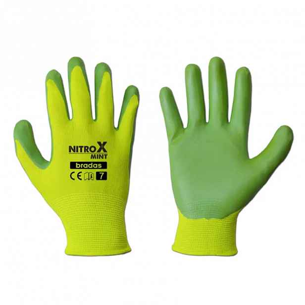 Rukavice ochranné dámské Nitrox mint rozměr 7